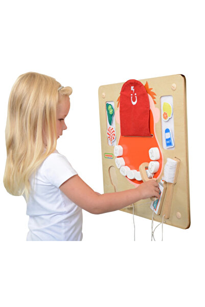 Masterkidz Igienă Orală Panou Senzorial de Perete Flex Montessori