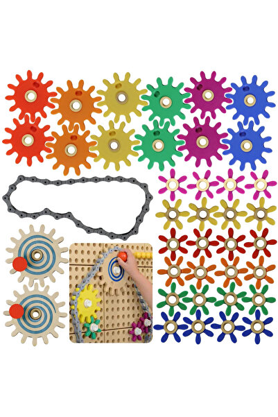 Masterkidz Angrenaje: Construiește-ți propriul mecanism - Placă STEM Științif...