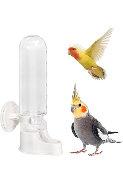 KASTWAVE Automatic Bird Water Dispenser, Cage Suspended Pet Waterer, 150ml Gr...