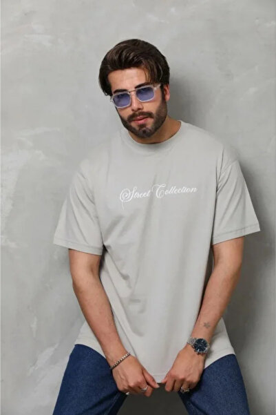 Gökyüzü Moda Men's Printed T-Shirt Short Sleeve Crew Neck Regular Fit Comfort...