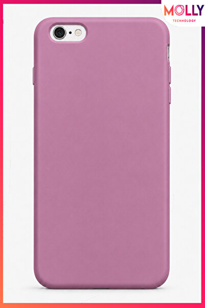 Molly iPhone 6/6S PLUS İçin Rozalin Liquid İçi Kadife Mat Silikon Kılıf