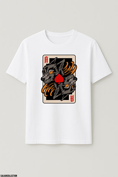 CALKARCOLLECTION Unisex Oversize Wolf Instinct Tshirt