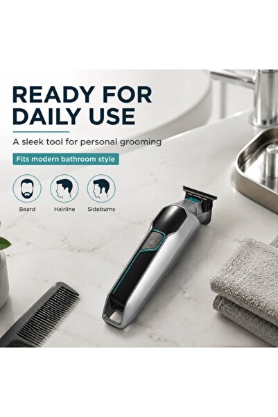 Generic Brand Professional T-Blade Hair Trimmer for Men, USB Rechargeable Cor...