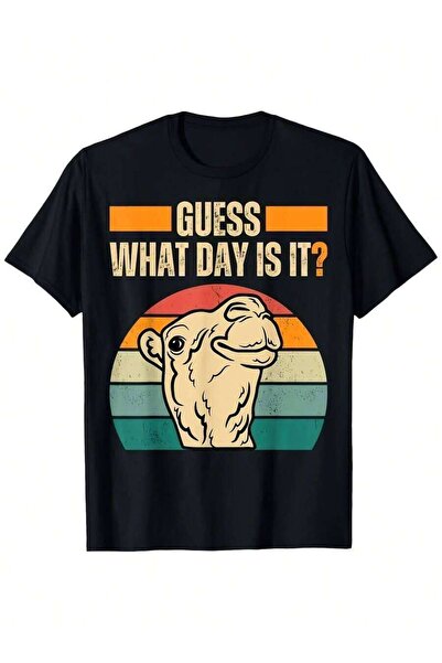 26LIK What Is It Hump Day Camel Wednesday Funny TShirtMen's Women's Gift Blac...