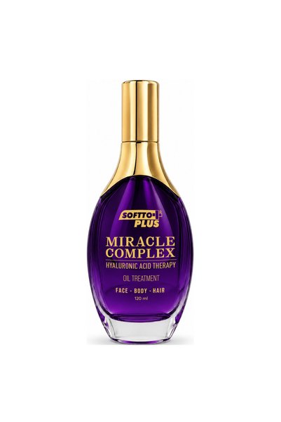 Softto Plus Complex Miraculos – Ulei cu Acid Hialuronic pentru Față, Corp și Păr, 120 ml