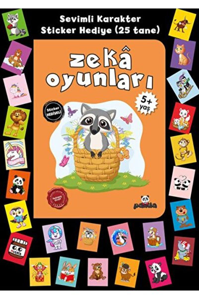 Beyaz Panda Yayınları ألعاب ذكاء لعمر 5+ مع الملصقات