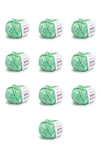 Yarnart Jeans Splash 10 Pieces Hand Knitting Yarn (946) 55% Cotton 45% Polyac...