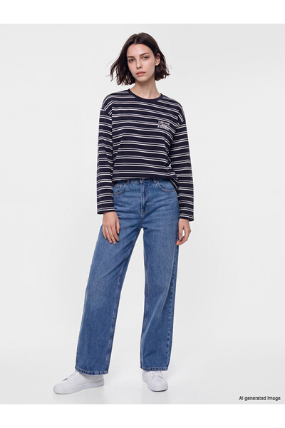 LC Waikiki Indigo Balloon Fit Women's Jean Pants