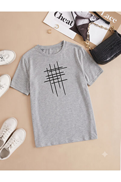 UNCİA OUTDOORS Women'S/Men's Unisex Hastag Printed Crew Neck Combed Cotton T-...