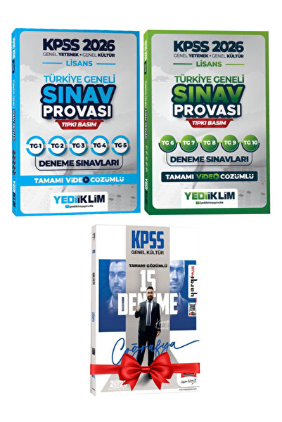 Yediiklim Yayınları 2026 KPSS Lisans Türkiye Geneli Sınav Provası Tıpkı Basım...