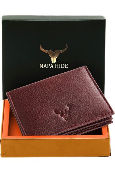 Napa Hide ®   محفظة جلدية رجالية (بني)