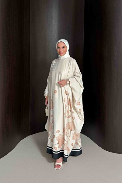Melike Tatar Floral Kaftan Dress 32-2938