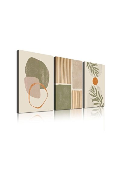 Generic Canvas Prints Wall Art Set Of 3, Mid-Century Modern Wall Decor, Abstr...