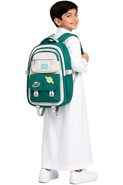 Alcoach حقيبة مدرسية ظهر للأطفال للجنسين – شنطة مدرسة كبيرة متعددة الجيوب وخف...