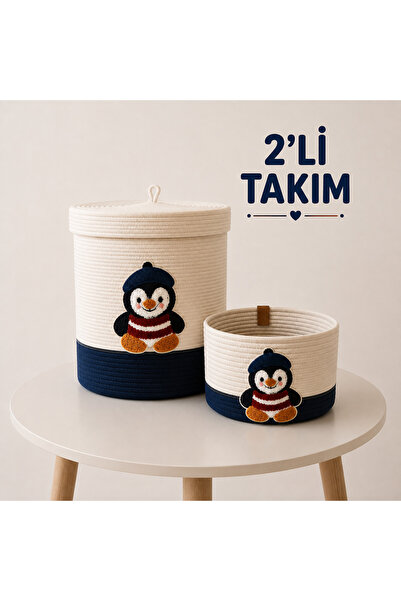 Berçak Home Çocuk Odası Düzenleyici Sepet , 2’Li Takım Yeni Doğan Bebek Takım...