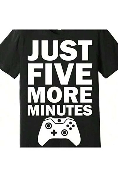 4Car Just Five More Minutes Video Game Premium 228321 Funny Men's Short Sleev...