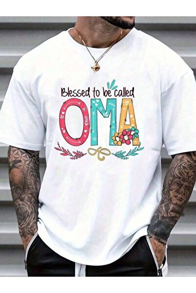 9TAY 100% Cotton To Be Called Oma Colorful Gifts-Grandma Tee Street Hip-Hop S...