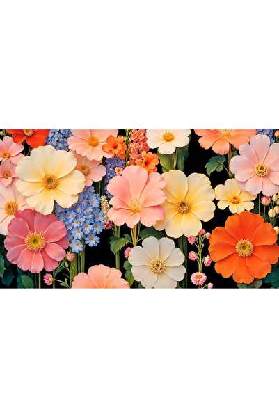 Bloom & Sow Seed بذور زهور برية مختلطة بألوان دافئة - أزهار بلمسات خوخية وبرت...