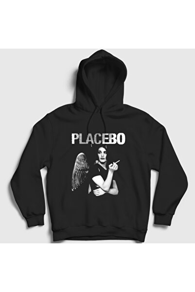 Presmono Unisex Black Angel Brian Molko Rock Placebo Hooded Sweatshirt 616370Tt