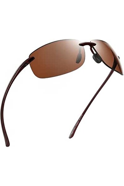 JIM HALO Sport Sunglasses for Men Women TR90 Rimless Frame for Running Fishin...