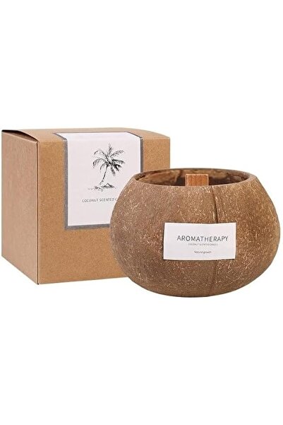 Yelajoy شمعة معطرة من قشر جوز الهند، في علبة هدايا، عطر فاخر مميز، رائحة إبدا...