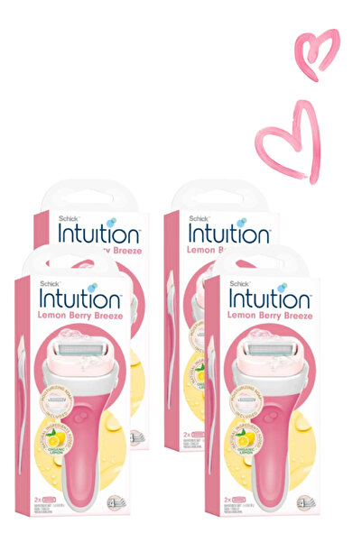 Schick Intuition 4 Pieces Intuition Razor Lemon Berry Breeze 2 Pcs