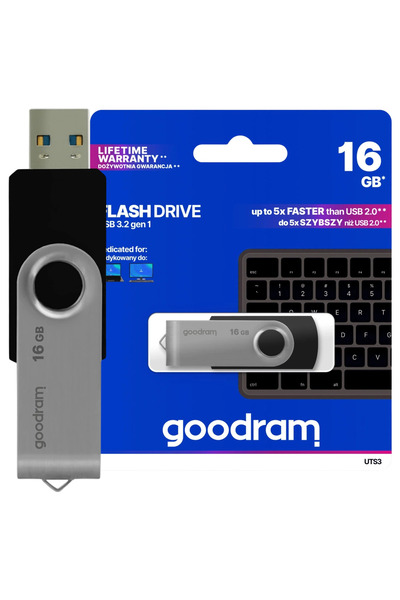 Goodram Stick USB 16 GB USB 3.2 Gen 1 pentru calculatoare desktop cu textură