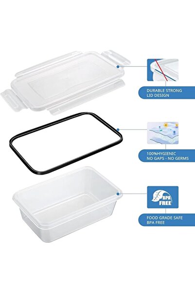 GENERAL Mylindde Food Storage Containers with Lid, Freezer Containers, Food B...