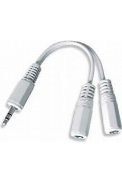 Gembird Splitter audio CCA-415W 3.5mm Alb 10cm