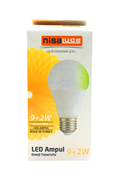 Marsilyan 9+2W E27 White-Green Led Bulb () Ilkel-Grp9Y84