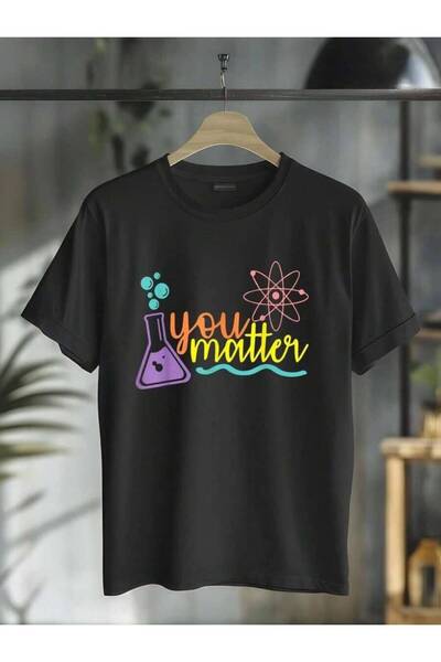LİNA06 100% Cotton Casual Tshirt You Matter Teacher Chemistry Funny Science S...
