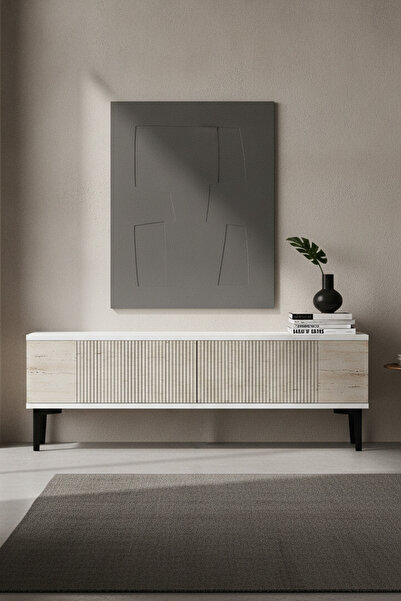 zetuna home TSA1203BT - TSA120 TV STAND, TV SEHPASI ve TV ÜNİTESİ BEYAZ - TRA...