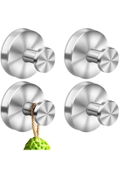STARSTAR 4-Pack Heavy-Duty Vacuum Suction Cup Wall Hooks for Bathroom & Kitch...