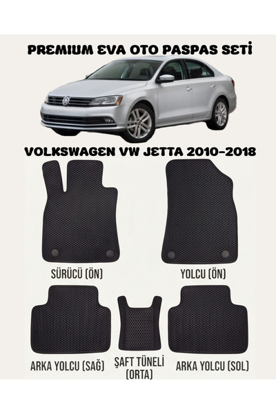 8D OTO PASPASI VOLKSWAGEN VW JETTA SERİSİ 2010 - 2018 ARACA ÖZEL PREMİUM EVA ...