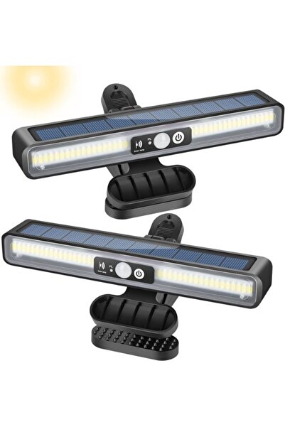 Morvena Picks 2 bucăți 6000K lumini solare de exterior albe, 36 LED-uri cleme...