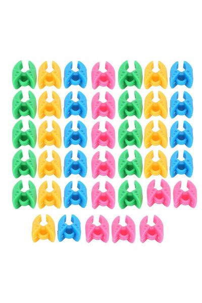 STARSTAR 40 colored silicone spool clips for sewing thread accessories