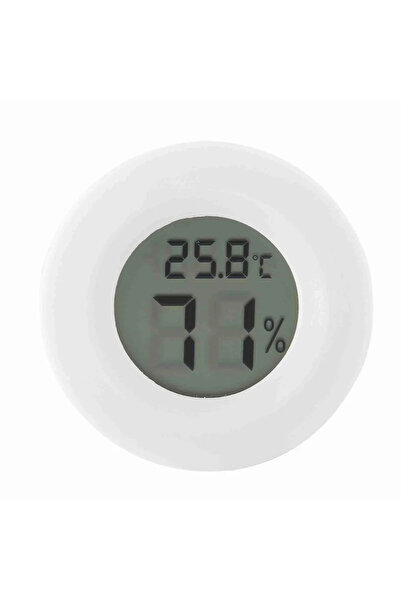 Morvena Picks Mini termometru digital LCD și higrometru, rotund, special conc...