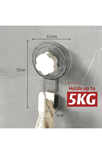 STARSTAR 6-Pack Bathroom Towel Hooks, Reusable Super Strong Suction Cup Hooks...