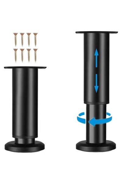 STARSTAR Adjustable height metal furniture legs, set of 4, suitable for sofas...