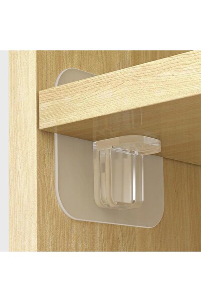 STARSTAR 16 self-adhesive hooks for cabinet shelves, no drilling required, tr...