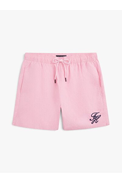 Tommy Hilfiger MEDIUM DRAWSTRING ITHACA SCRIPT Erkek Pembe Deniz Şortu - UM0U...