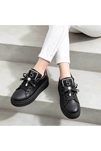 Tmall Adidași de damă, Piele ecologică, D1508, Negru