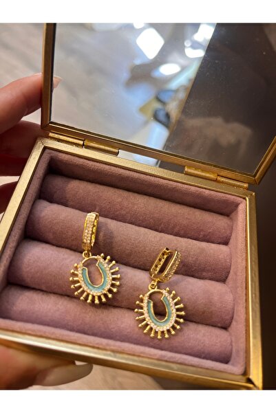 gozdeasutayaccessory Blue stone earrings