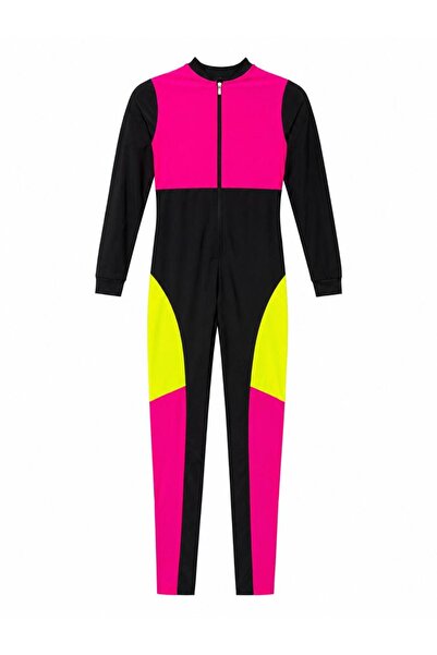 FEATHERLAND Women’s One-Piece Full-Coverage Swimsuit with Long Sleeves, Full-...