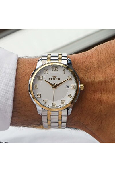 FERRO F40190D Men's Wristwatch with Steel Strap