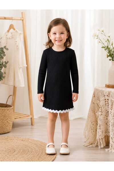 cınartarzbutik Girl's Long Sleeve Dress 2-8 Years