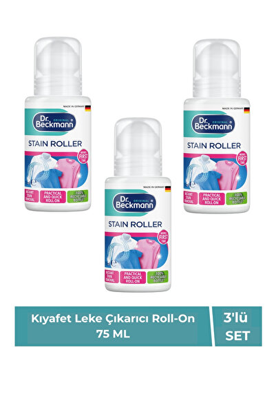 Dr.Beckmann Kıyafet Leke Çıkarıcı Roll On 75 ml 3'lü Set