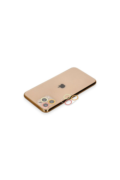 ArkhenX iPhone 11 Pro Max Colorful Camera Lens Protection Glass - Orange-Red