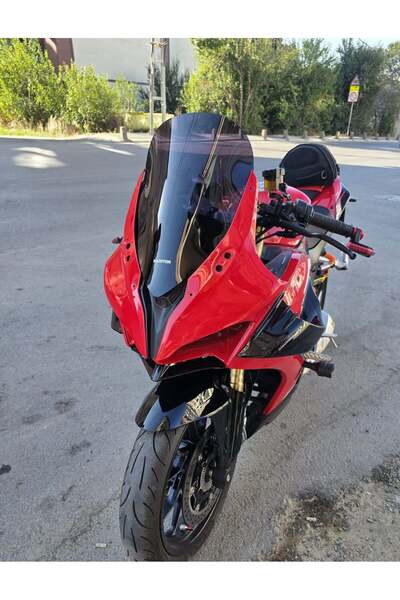 MOTOCAM QJ SRK 125 R Ön Cam 2023-2026 Model 42cm Siyah Renkli 4mm