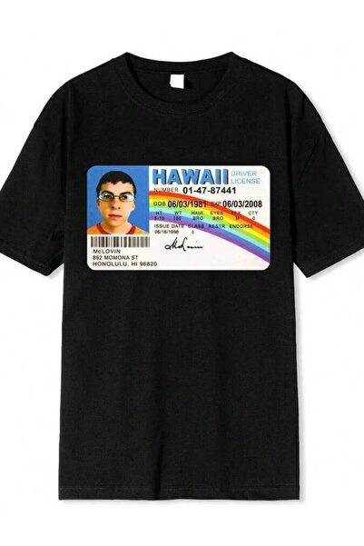 k222 Homme T Shirt Summer Men Mclovin Id Card Geek Mens Women Unisex T-Shirt ...